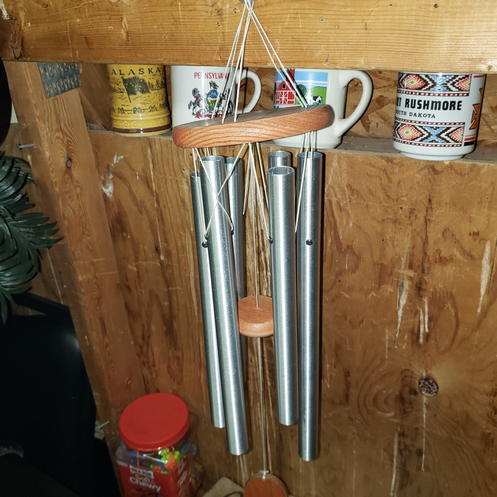 Silver and Wood Wind Chime